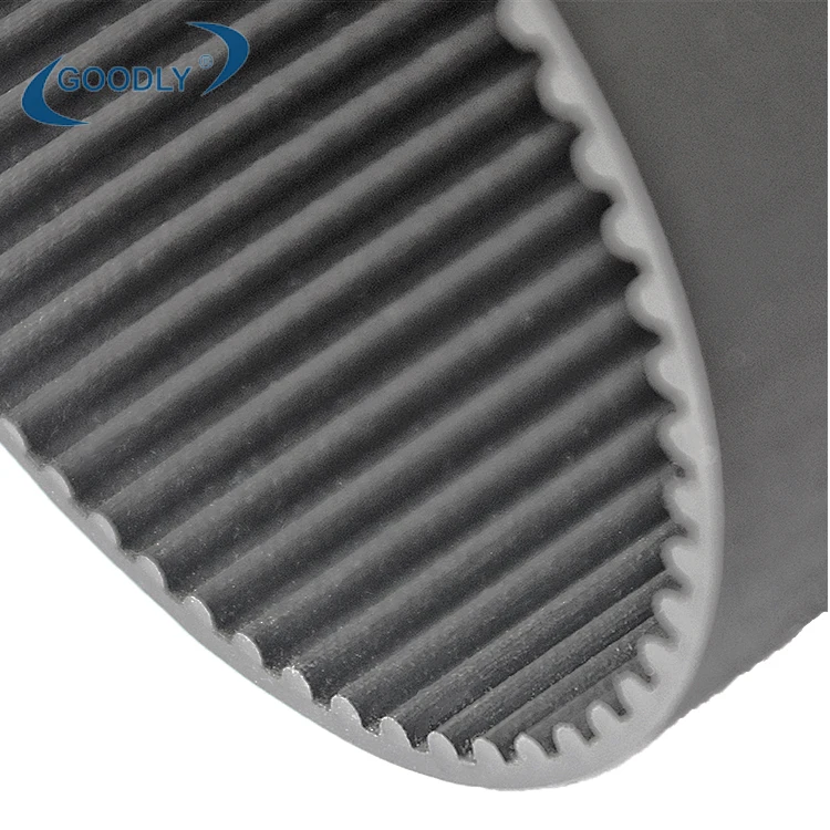 OEM ODM custom industrial single-sided toothed belt black rubber synchronous belt S5M synchronous belts and pulleys