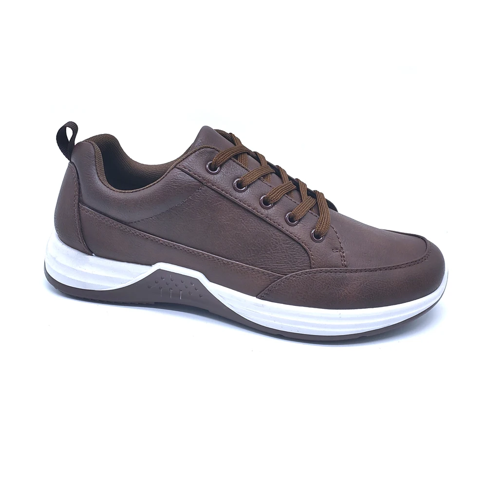 JUSTGOOD Custom Customize 2021 High Quality Fashionable Brown Sneakers Athletic Casual Sport Men Shoes
