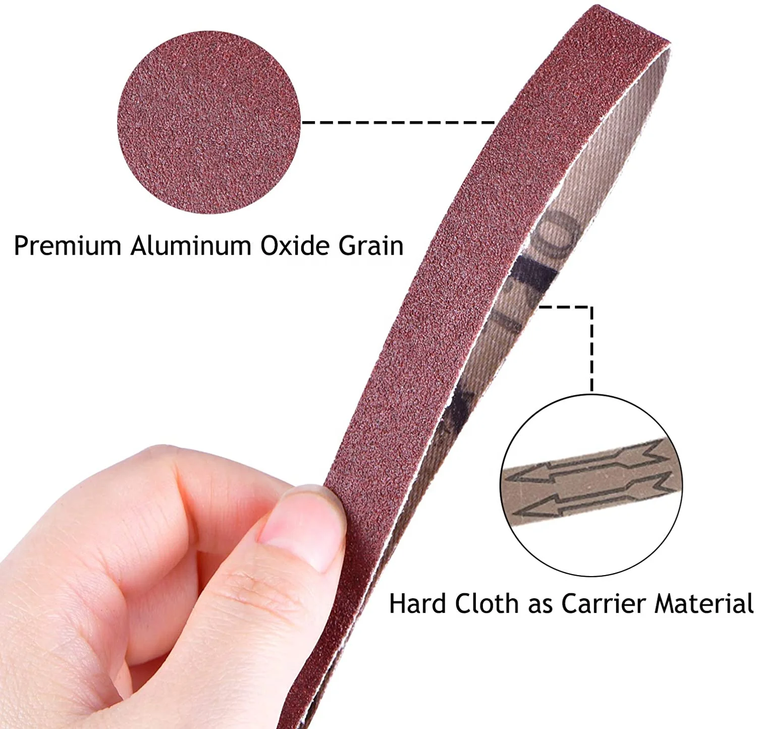 High-Performance Abrasive Tools Steel Aluminum Stainless Steel Siding Belt Metal Polishing Grinding Aluminum Oxide Cloth