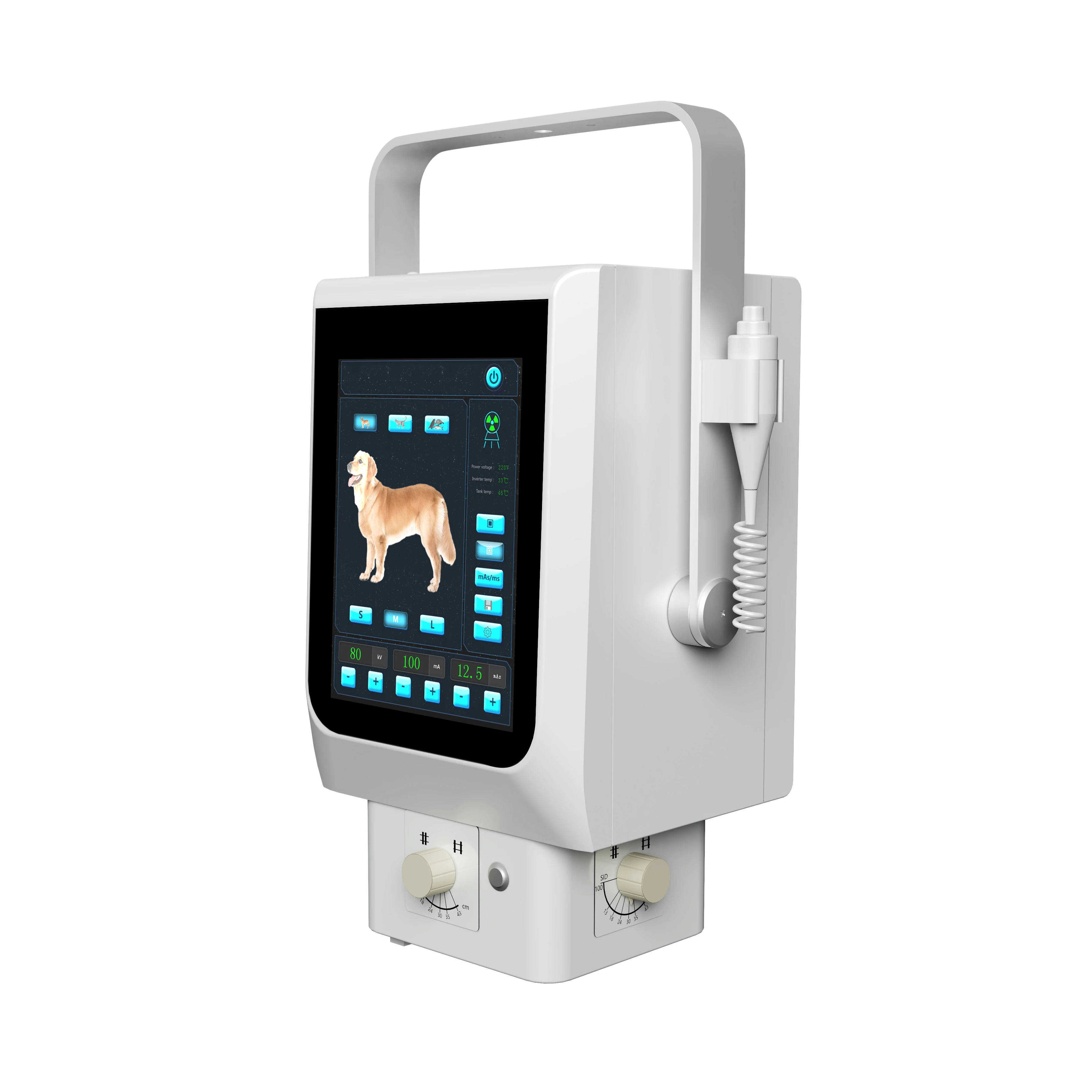 8KW Veterinary Portable X Ray Diagnosis Machine Digital Mobile Portable X-ray Machine