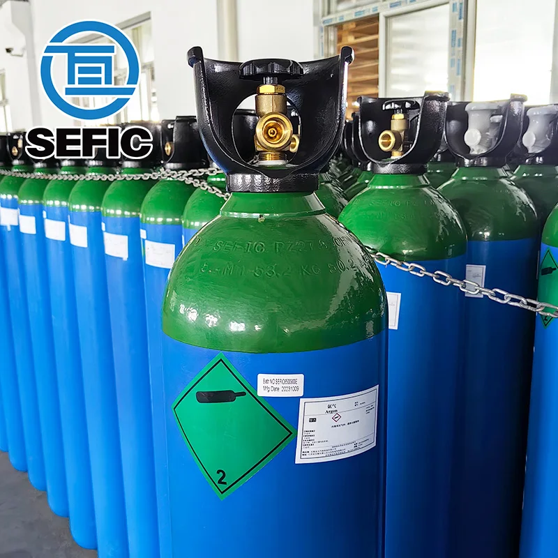 Seamless 50l Argon Welding Gas Co2  Argon Gas Cylinder Mixed Gases For Industrial