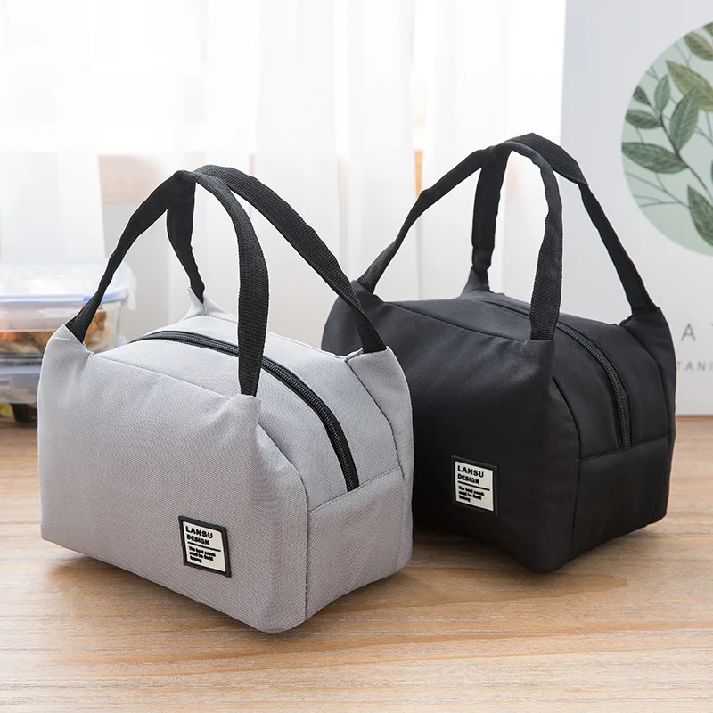 Factory Direct Sales Portable Logo Custom Aluminum Foil Heat Insulation Oxford Lunch Cooler Bag