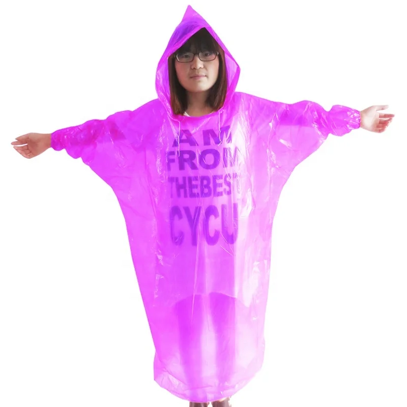 
Рекламное пластиковое водонепроницаемое дождевое пончо с рукавами и капюшоном на шнурке для amazon 