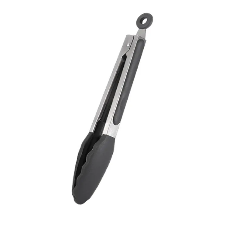 Food Grade Silicone Food Tong Creative Non-Slip Silicone Bread Tong Serving Tong Kitchen Tools BBQ Tools Accessories W24-490