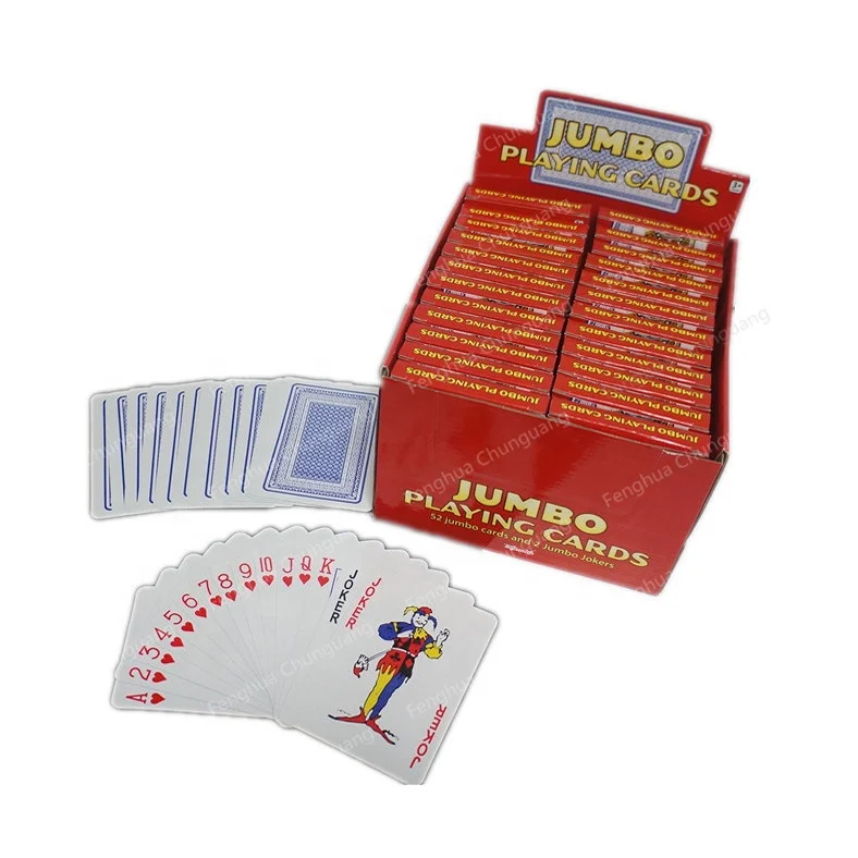 Standard Jumbo Advertising Custom Playing Cards Poker Paper