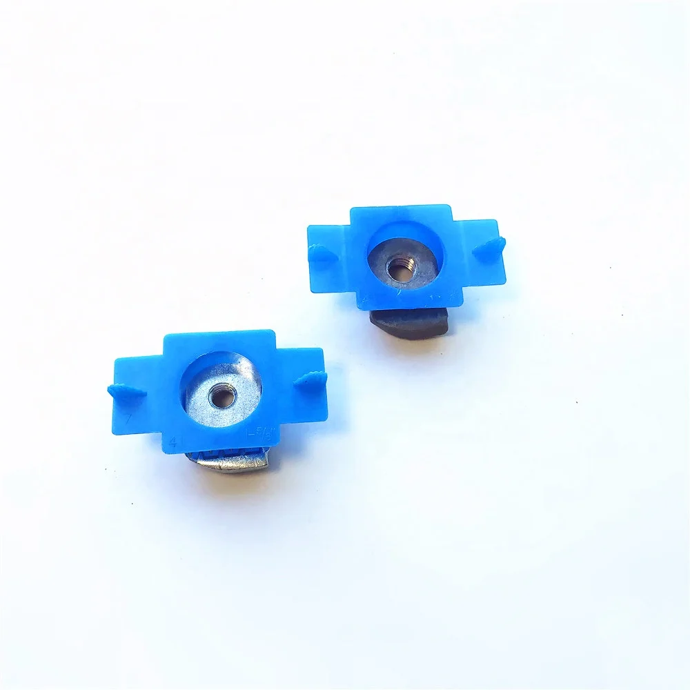 High Quality Blue Plastic Wing Channel Nut For Solar Panel Mounting System
