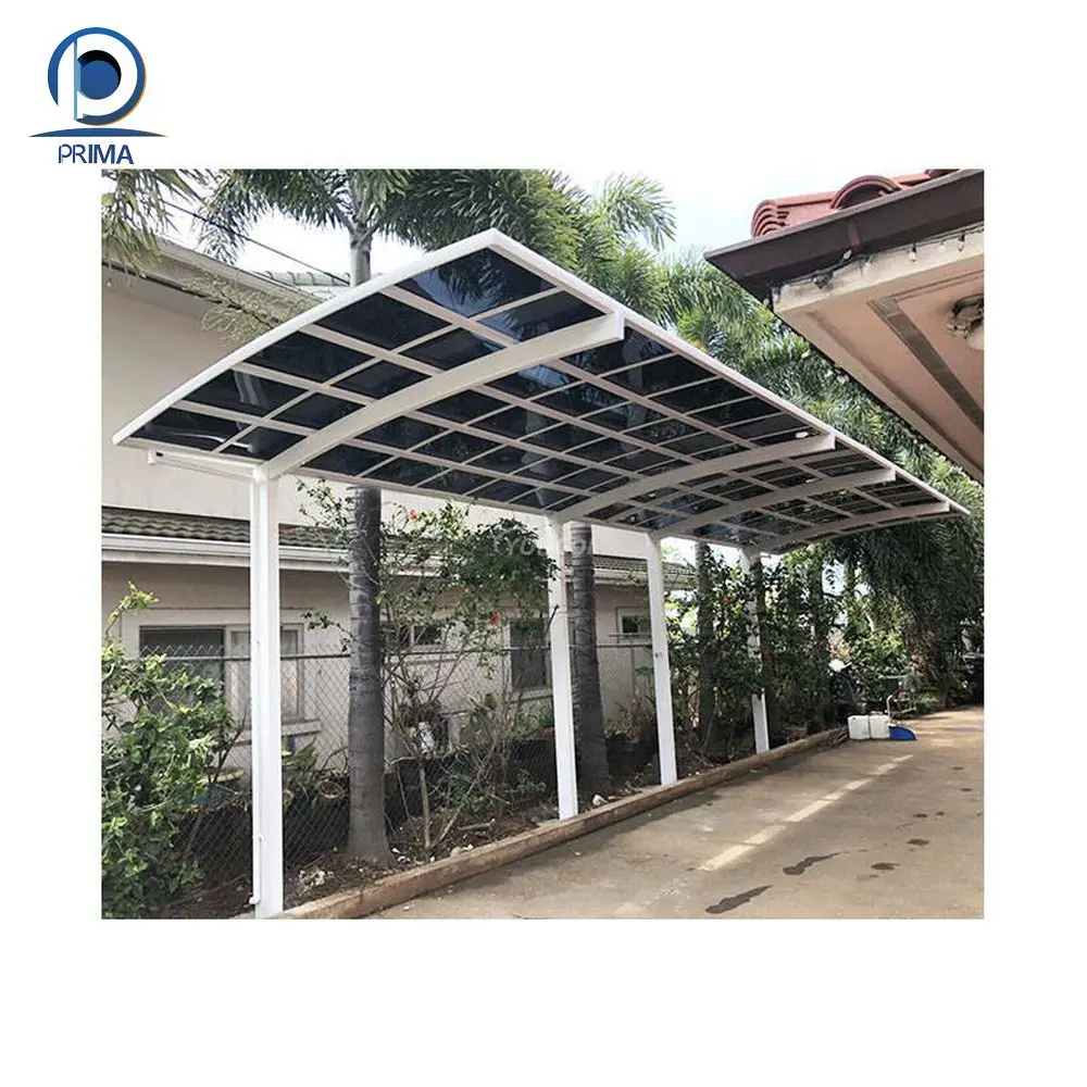 Prima Strong sun rain shade doors canopy Waterproof Aluminum Canopy Roof Polycarbonate Balcony Patio Cover Canopy