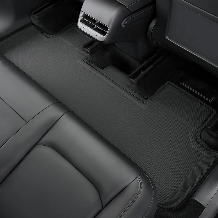2022 Tpe Rubber Odorless All Weather Waterproof Anti-slip Car Foot Mat Nano pattern Car Mats For Tesla Model Y