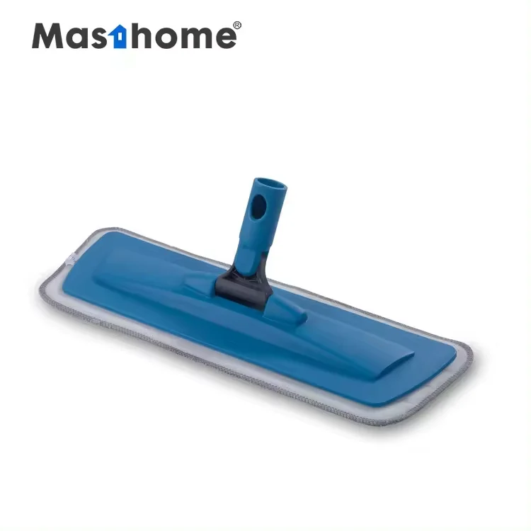 Masthome Low Price Spray Easy Cleaning Flat Mop Microfiber Mop Chenille Body Switch Triangle Stocked with 10 Mopheads Packaging