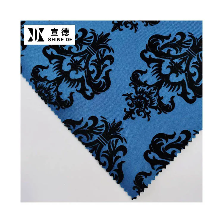 
SHINEDE 2020 flocking printed cutting machine supplier woven fabric 