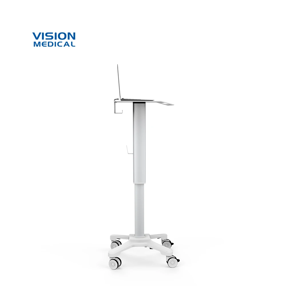 Aluminum alloy computer trolley medical equipment cart mobile patient trolley dental device hospital laptop cart
