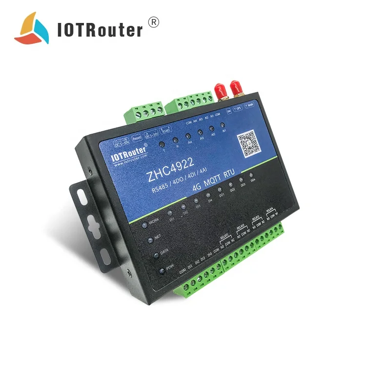 Индивидуальные конвертеры M2M 3g4g Modebus IO RTU Ethernet с функцией сухого и влажного обнаружения узлов, маршрутизатор IOT DTU ZHC4922, Бесплатная облачная платформа 180