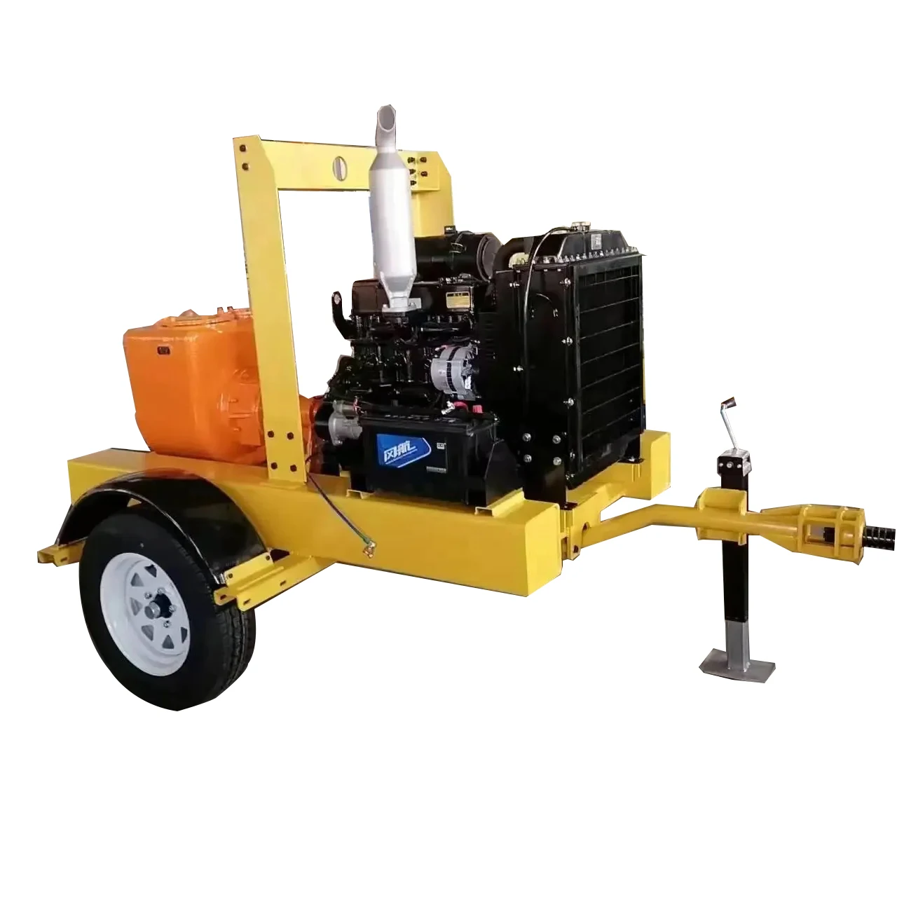 Trailer Type 6 Inch 150mm 180M3/h 30M Self Priming Water Pump Set with Water-cooled Engine Factory Direct Sales Price