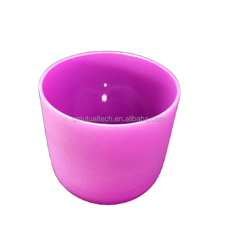 quartz colorful Double-side Color classic Color frosted  crystal singing Bowl set with All the tones  for healing music