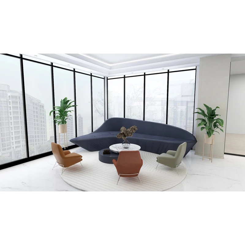 Commercial Furniture Set Hotel Sofa Waiting Room Sofa Chairs Executive Reception Leather Office Sofa