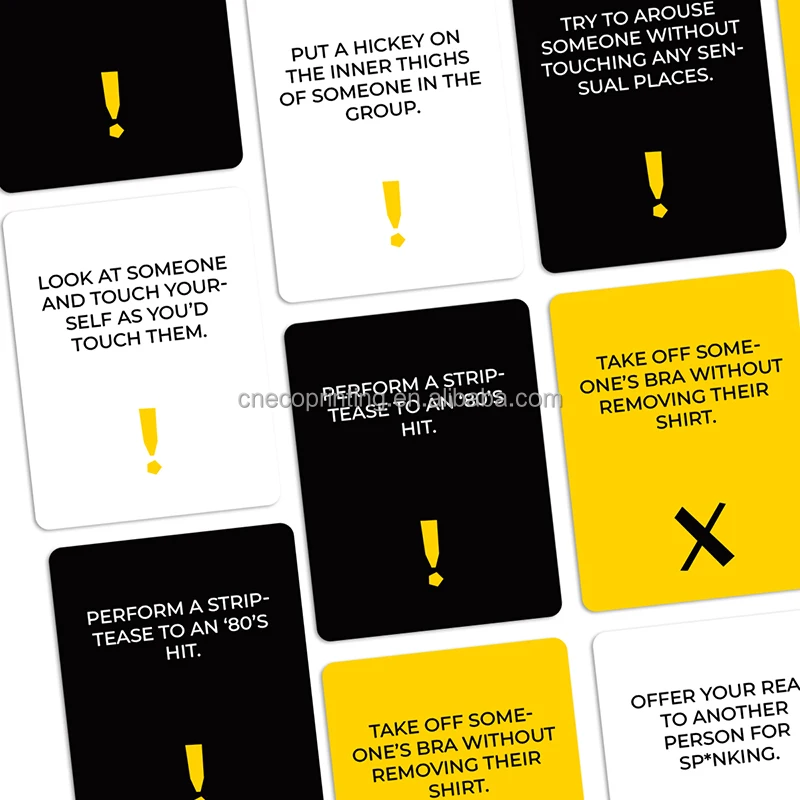 Custom Printing Group Game Cards Night Fun Party Adventure Alcohol Board Games Set With Scorebook and Timer