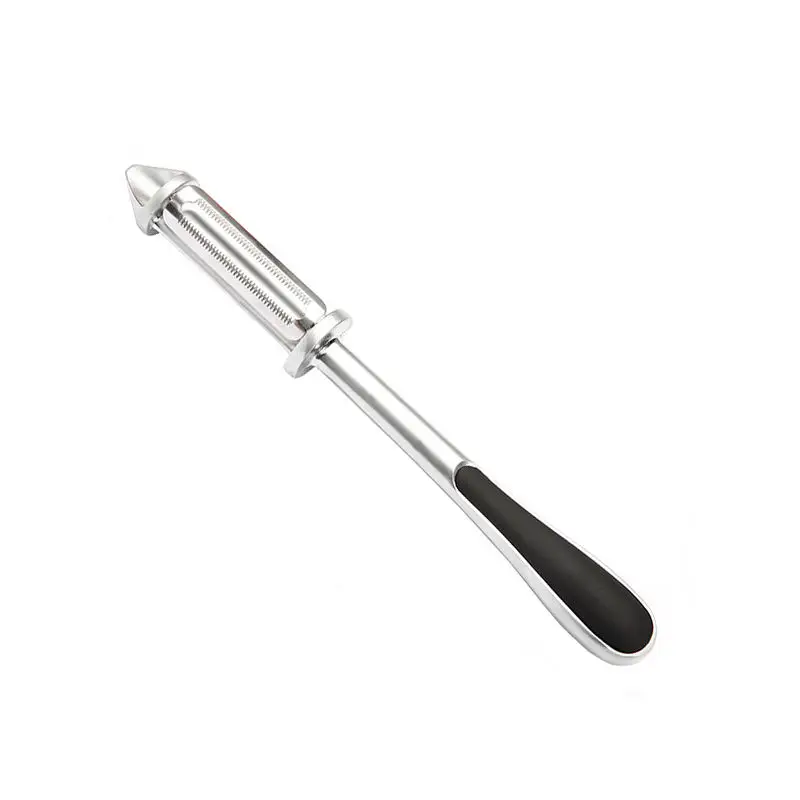 Zinc Alloy Vegetable Scraper Tomato Potato Peelers With Potato Eye Remover Non Slip Serrated Peeler