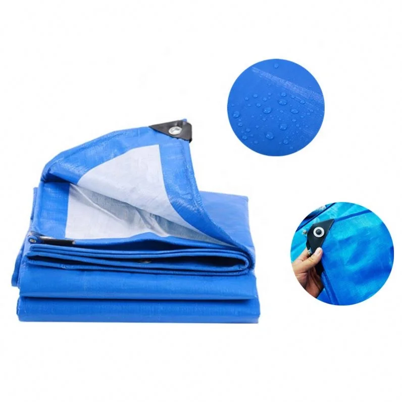 Polyethylene Coated HDPE Woven Fabric Anti-Corrosion Practical PE Tarpaulin