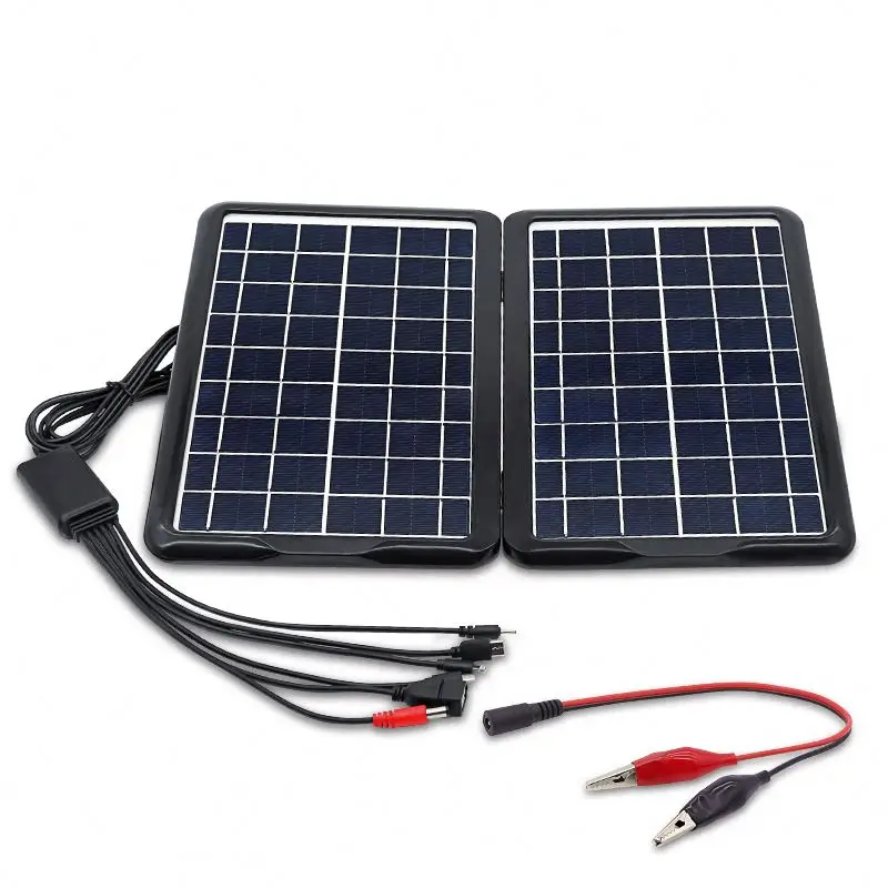 High Quality China Factory Mini Solar Panel 18V 13W Plug and Play Solar Cell Panel Mobile power bank