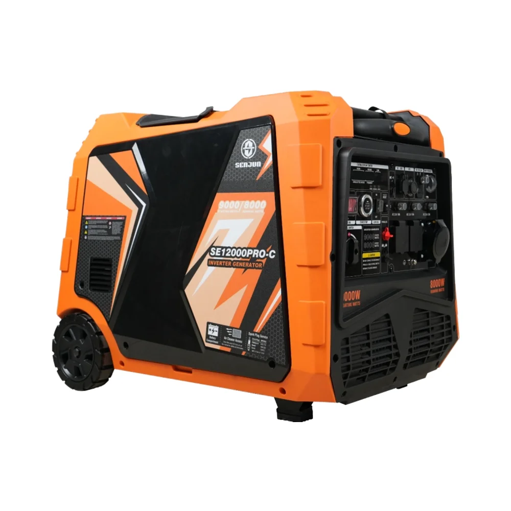 Factory Outlet Mini Inverter Gasoline Generator with Fast Shipping 1.1kW 8kW 380V 50/60Hz Frequency AC DC Output Type