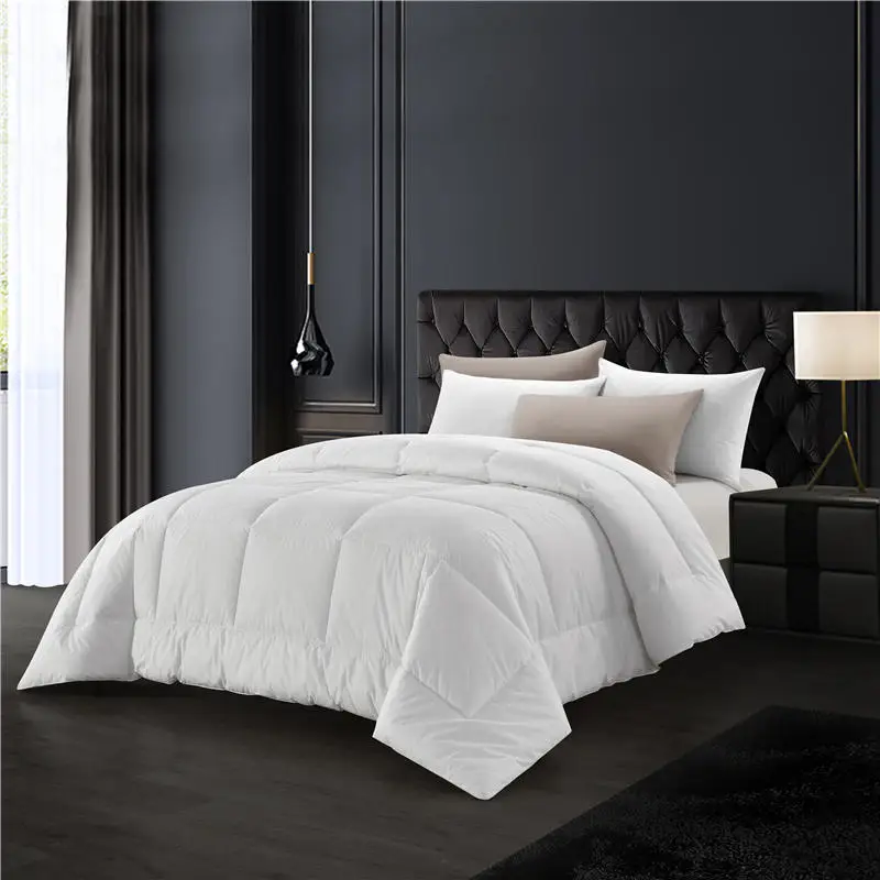 1/2/3/4/5 star hotel duvet airplane white bedding set for hotel guesthouses brushed cotton with filling duvet