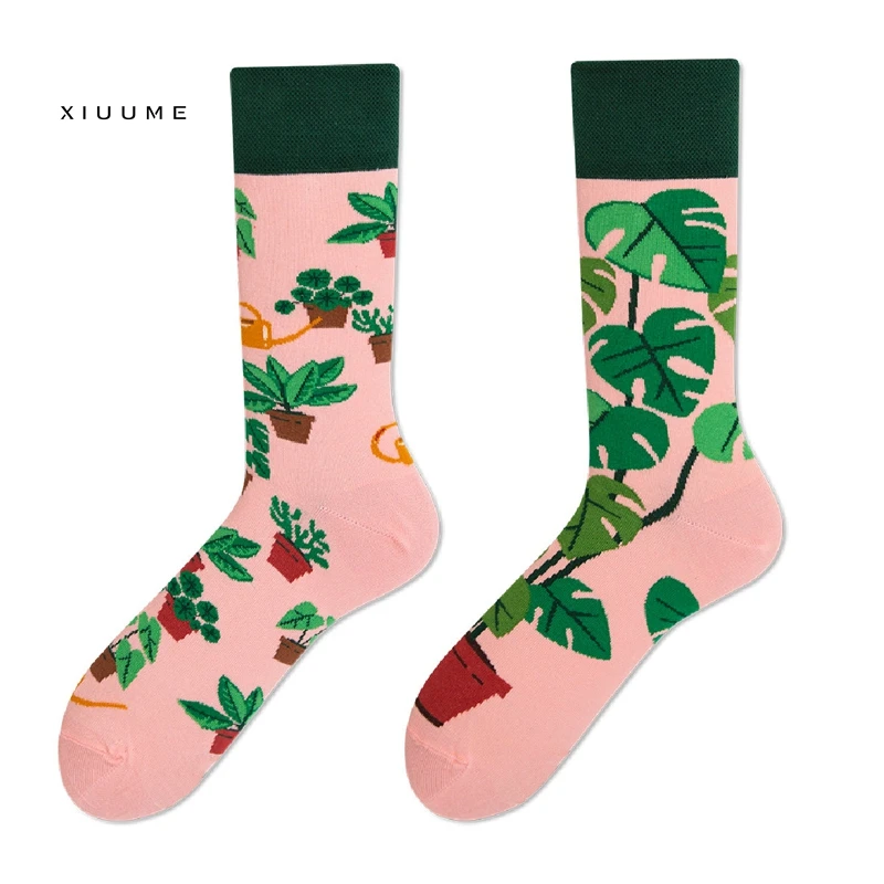 
2019 New Halloween Christmas orignal Flamingo happy fashion funny AB young boy tube socks 