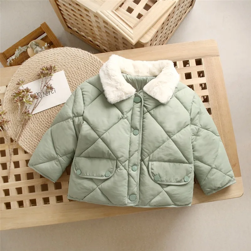 High Quality Kids Clothing Thick warm jacket Trench coat Fur collar jacket winter warm Jackets