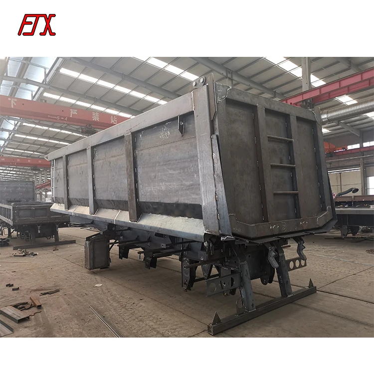 high quality hydraulic tipping trailer 35 cbm 40 cbm tipper dump trailer for sale