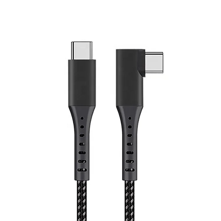 Кабель USB Type-C под прямым углом 90 градусов для oculus Quest Link VR 100 Вт 5A USB3.0 кабель