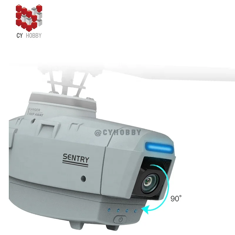 CYHOBBY 6G Single-paddle non-aileron reconnaissance mini RC helicopter with 720P camera and fixed altitude positioning version