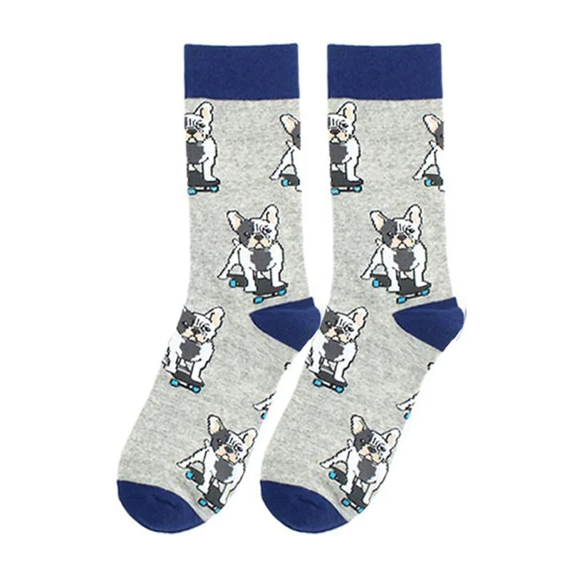 Wholesale professional Casual Funny patterned cartoon animal dog printed socks for women