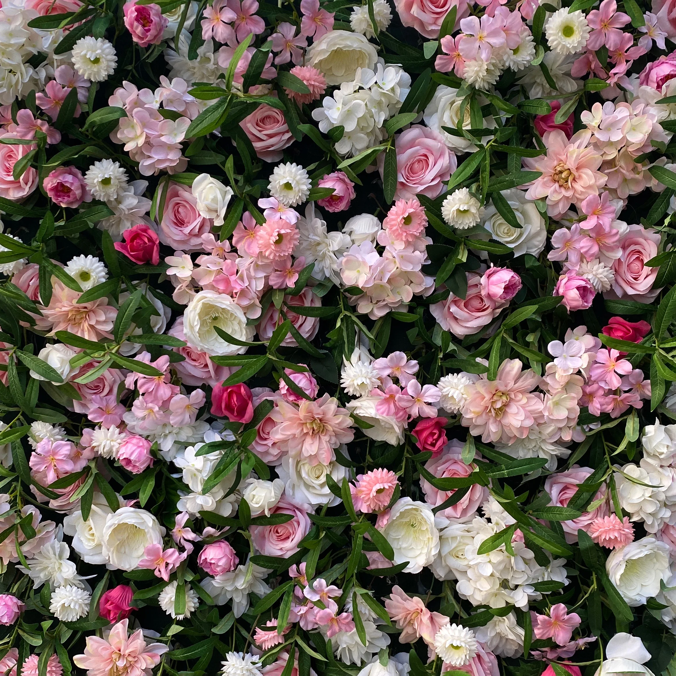 Flower Wall Backdrop Wedding Rose Backdrop Fabric Floral Wall Panel WED White Flowers Wall Decoration