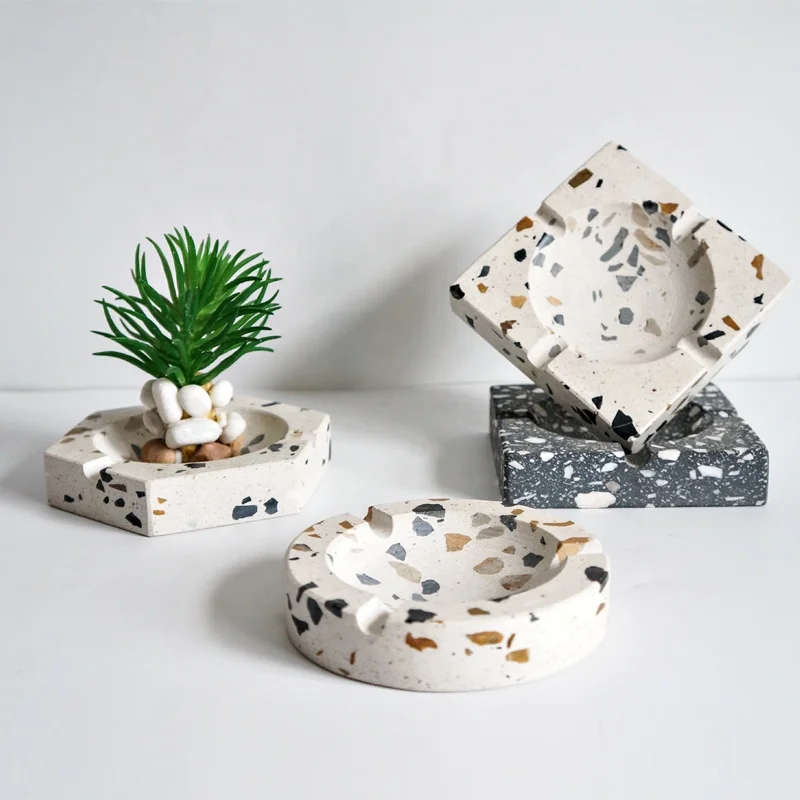 
 Круглая Шестиугольная печать, черный, белый настольный пепельница для курения, принимаем индивидуальные заказы  