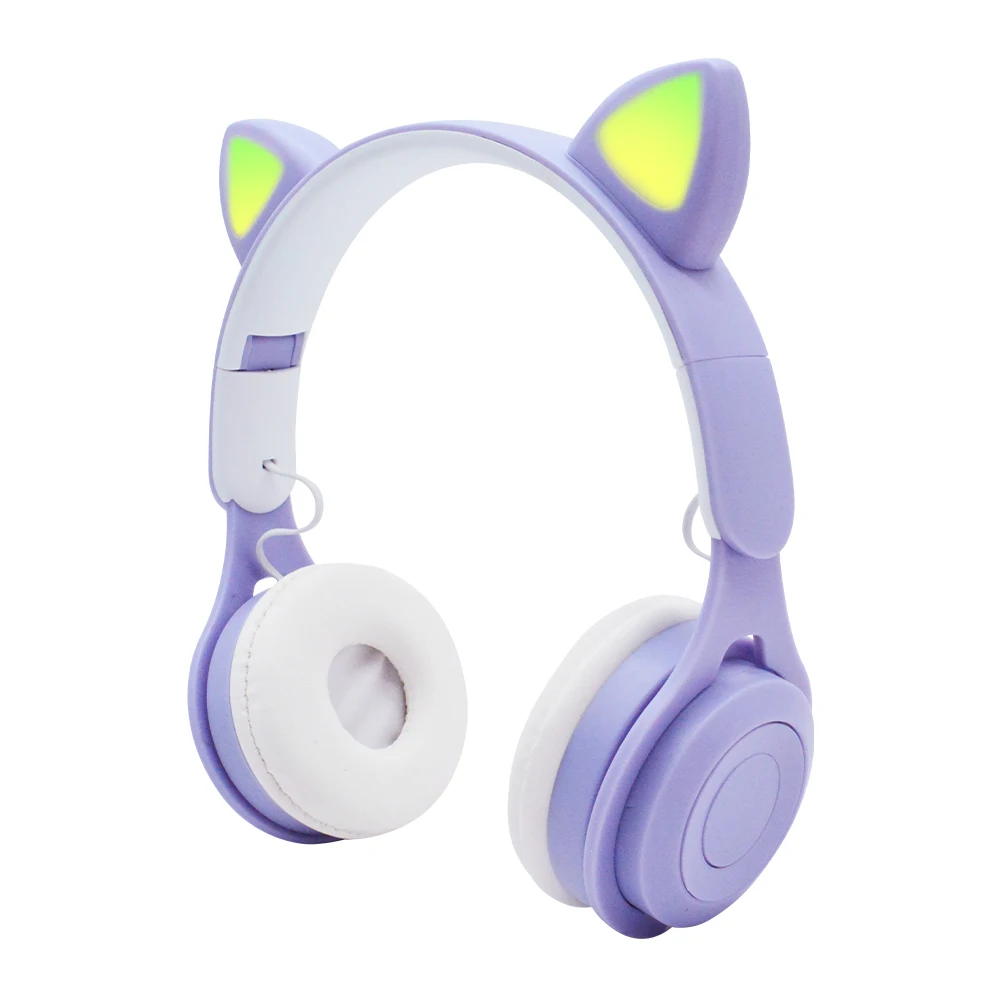 Macaron Computer Android Ios 3.5Mm Wired Tws Handfree M6 Cat Ear Bluetooth Headphones Wireless Headset