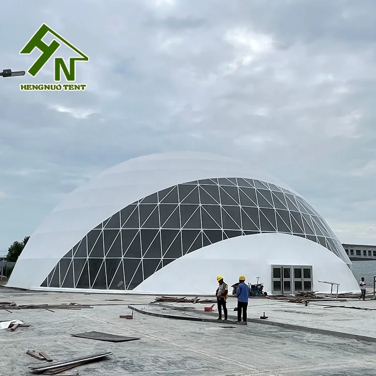 20m Large Sound Proof Dome Exhibition Tent For Wedding And Celebrations Factory Price Waterproof  Geodesic  Large Dome Tent