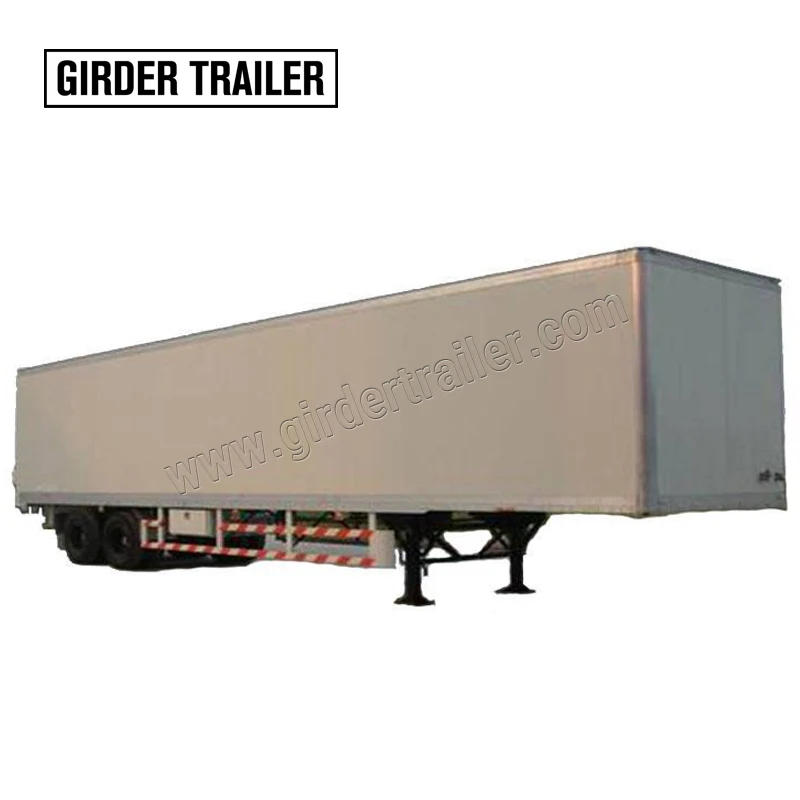 Enclosed trailer manufacturer aluminum 2 axle container 40 foot cube vehicle truck van food cargo box truck trailer with hitch