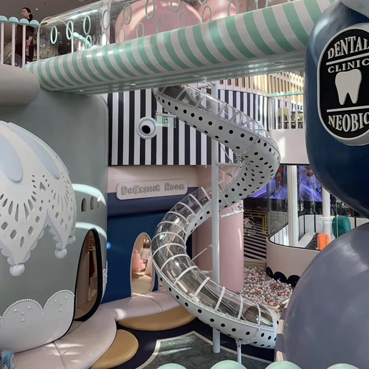 CE certification China manufacturer indoor playground equipment City theme naughty Castle plastic indoor playground