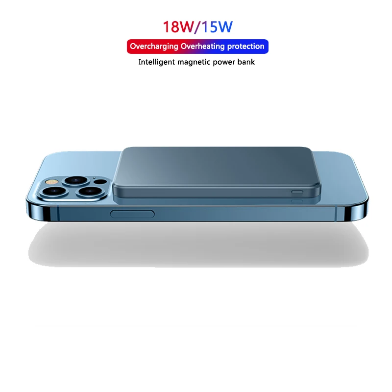 Лидер продаж, 15 Вт, магнитный внешний аккумулятор magsaf, портативный внешний аккумулятор magbank 5000 мАч, аккумулятор для iphone12