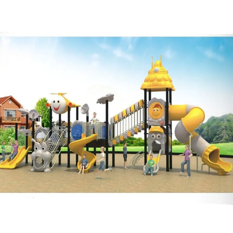 residential plastic outdoor playground equipment with Plastic Slide Manufacturer Price