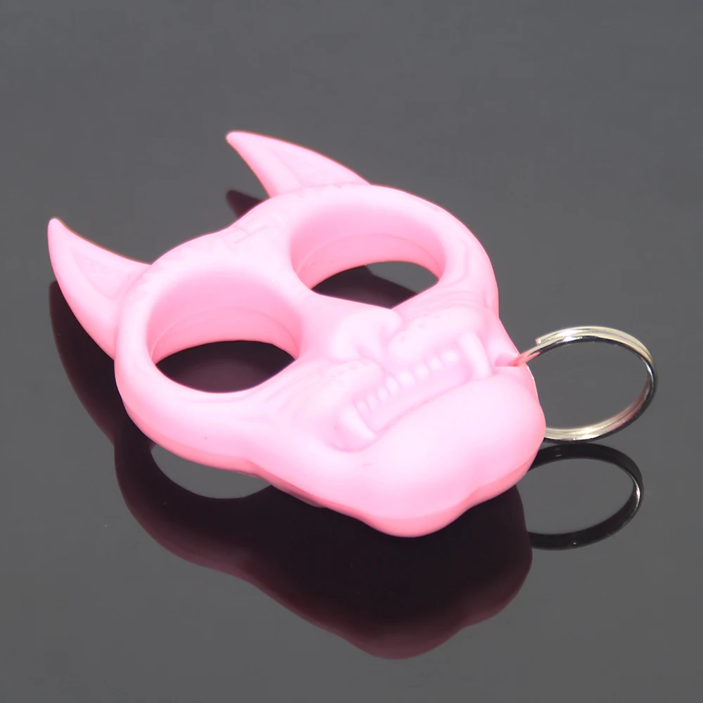 Defense Key Holder Cat Tiger Keyring For Women Fingers Charms Bag Accessory Novelty Strong Hard Plastic Safety Keychain Funny