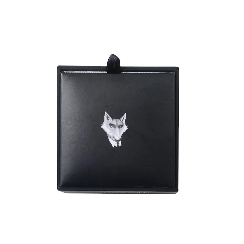 
Custom Logo Luxury Leather Decoration Man Tie Cufflinks Packaging Box 