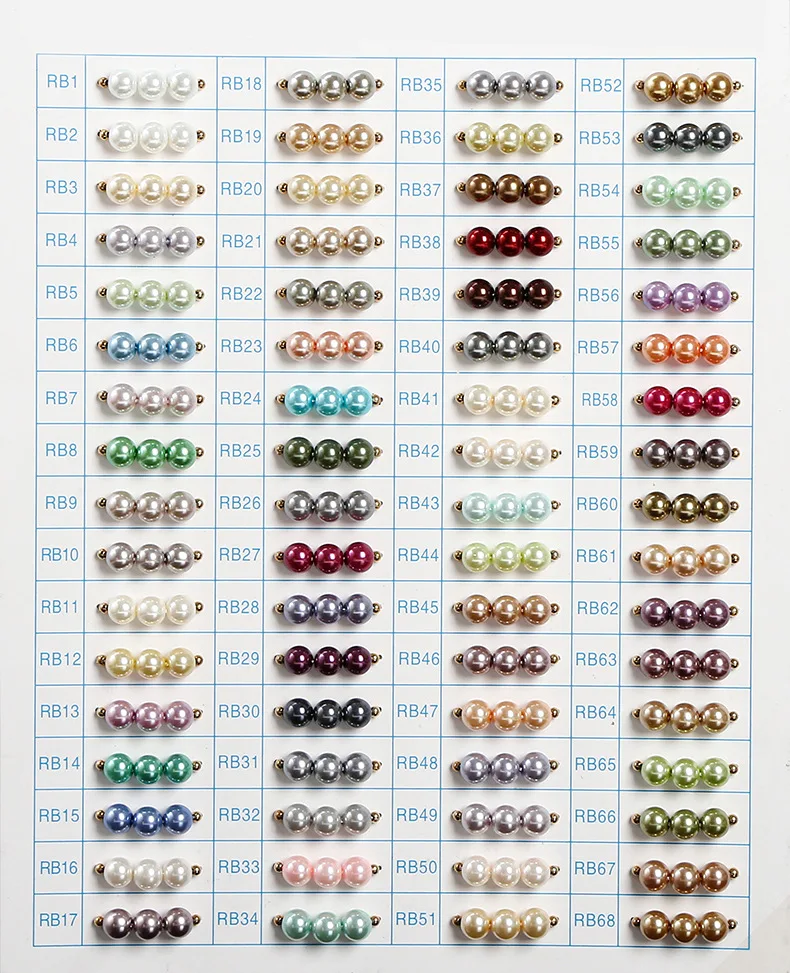 wholesale hot sale round shell pearl pearl loose beads for jewelry making