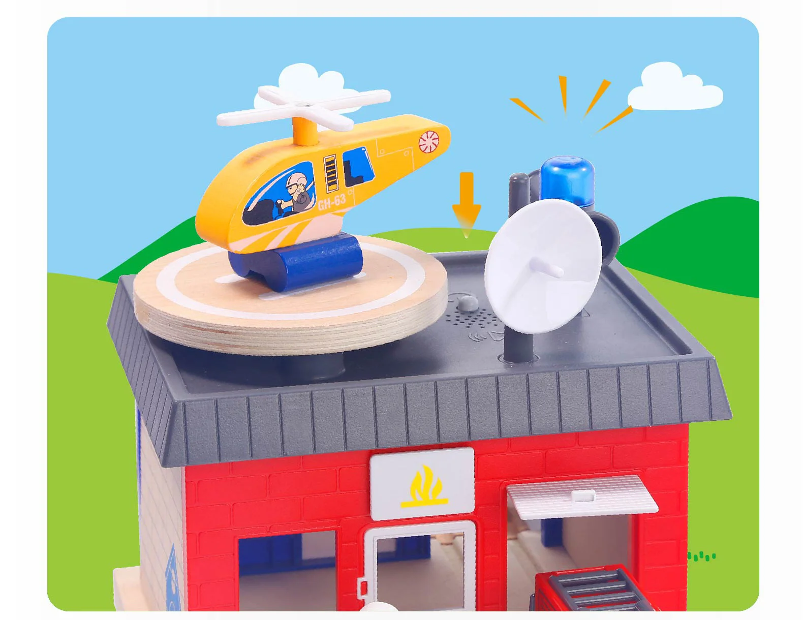 Classic Train Track Building Blocks Action Train Car Toy for Kids