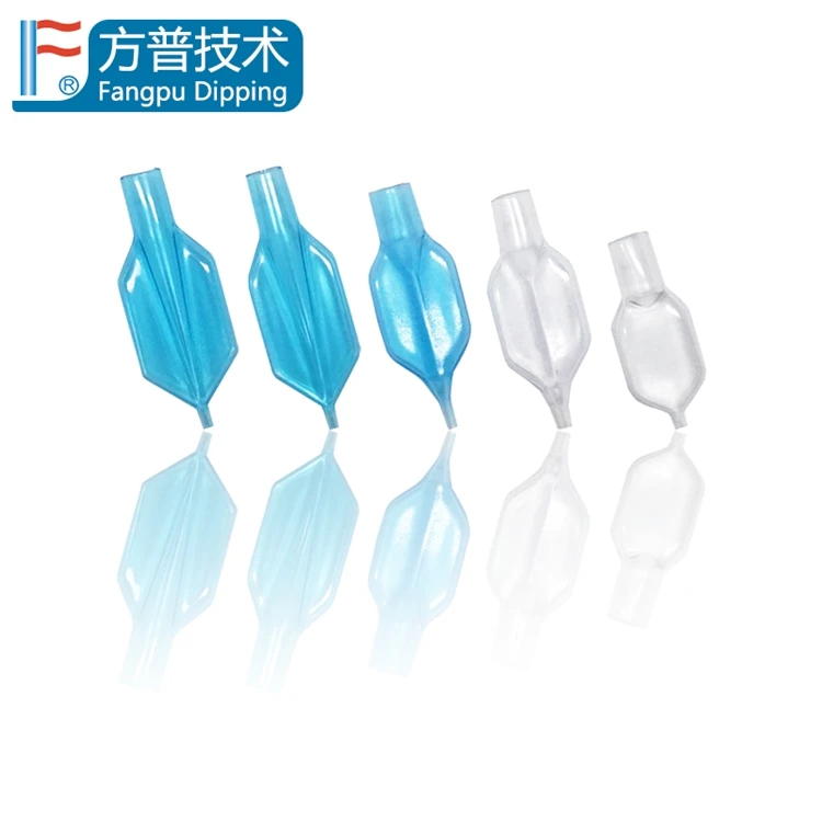 Technology Production White / Bule / Green Tracheostomy Tube Dipping Pilot Balloon Indicating Airbag