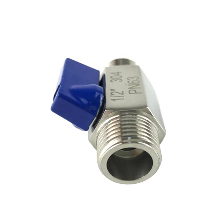 PN63 1/2in. MxM NPT Stainless Steel 304 Mini Ball Valve