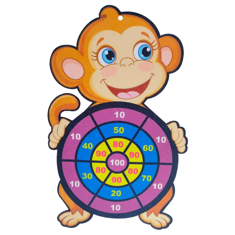 Children Toys Dart Children Sticky Ball Dart Plate Digital Target Sports Toys Animal Dart Board