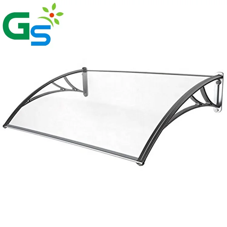 1000*1200Mm Rain Protect Polycarbonate Entrance Canopies Commercial Rain Plastic Front Outdoor Canopy