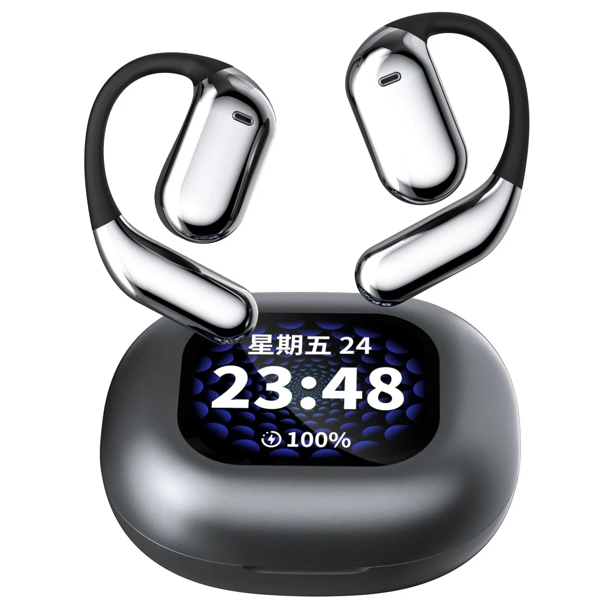 2024 Top Quality Best Selling In America Drop Shipping Wireless Fashing ANC Sports Music Earphones LED Touch Screen