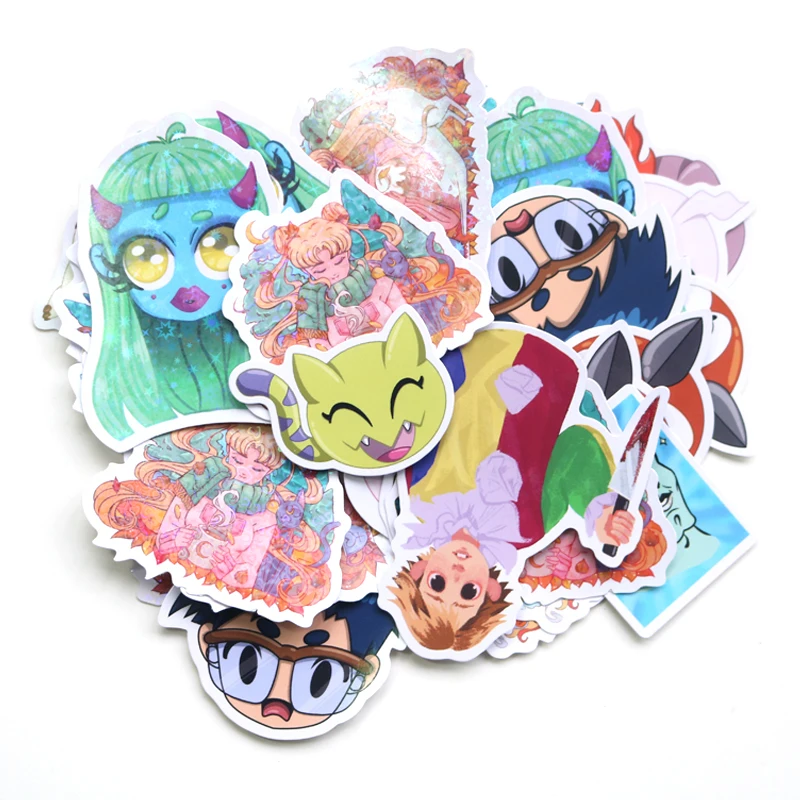 Wholesale Kids Waterproof Cartoon Anime Laptop Journal Stickers Vinyl Decorative Car Custom Sticker