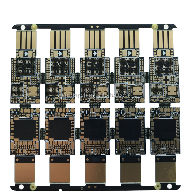 Fr4 94vo rohs 8 layers hdi gold finger pcb circuit board